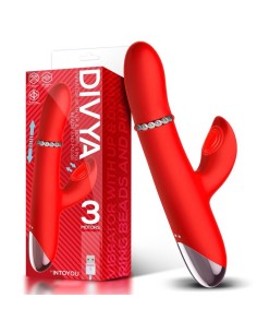 Divya Vibrador con Aro de Bolas Internas Up and Down y Pulsación 3 Motores Independientes USB
