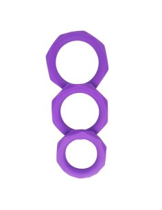 Set de 3 Anillos para el Pene Silicona Púrpura 2