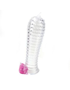 Funda para el Pene con Vibración Transparente 2