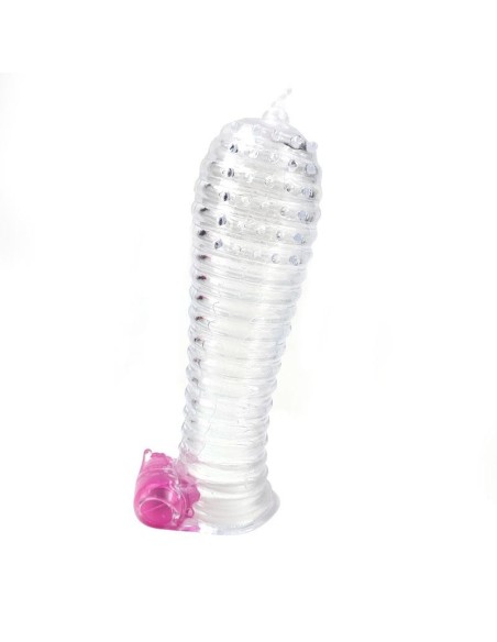 Funda para el Pene con Vibración Transparente