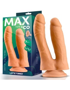 Twin Dildo Doble Realista 7.1 Natural