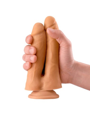 Twin Dildo Doble Realista 7.1 Natural