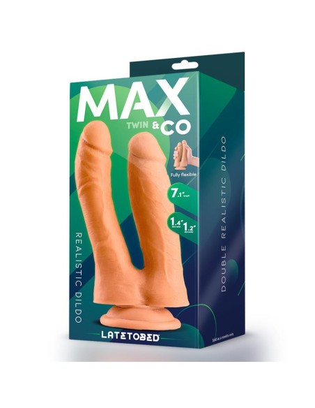 Twin Dildo Doble Realista 7.1 Natural