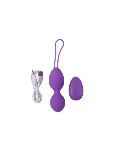 Huevo Vibrador Control Remoto Ridged USB Silicona 7.4