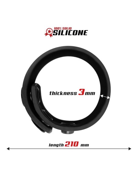 Anillo Pene Ajustable Silicona Sólida 15-21 cm