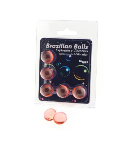 Set 5 Brazilian Balls Gel Excitante Efecto Vibracion