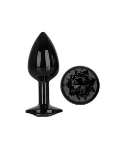 Blackgem Plug Anal Metálico con Joya Talla S Negro 2