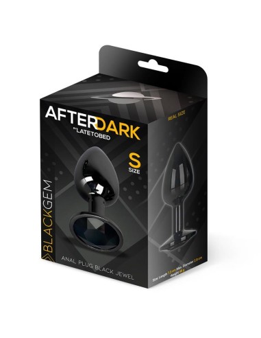 Blackgem Plug Anal Metálico con Joya Talla S Negro