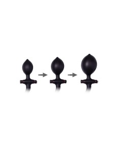 Plug Anal Inflable con Bomba Negro 2