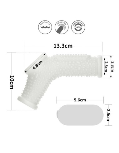 Funda el Pene y Testículos con Vibración Drip Knights