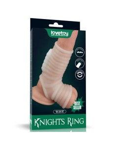 Funda el pene y testículos con vibración Wave Knights