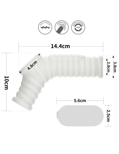 Funda el pene y testículos con vibración Wave Knights