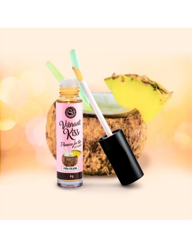 Lip Gloss Vibrant Kiss Sabor Piña Colada