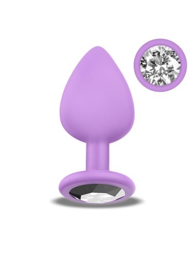 Sparkly Plug Anal Silicona Talla S Lilac