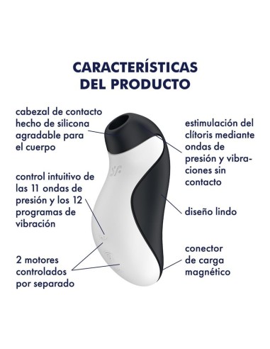 Orca Succionador de Clítoris Double Air Pulse
