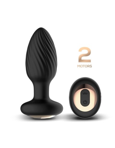 Drago Plug Anal Vibración, Movimiento Twister 360º y Control Remoto