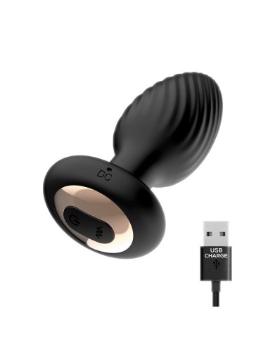 Drago Plug Anal Vibración, Movimiento Twister 360º y Control Remoto