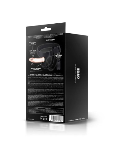 Bemax Arnés con Dildo Hueco Desmontable, Vibración y Control Remoto