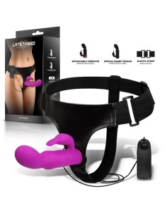 Hymax Arnés con Dildo-Vibrador con Conejito y Control Remoto 2