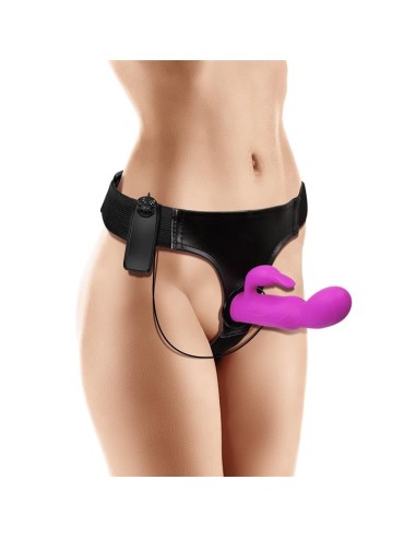 Hymax Arnés con Dildo-Vibrador con Conejito y Control Remoto