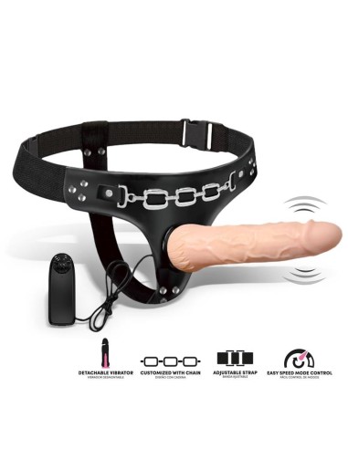 Ribbo Arnés con Dildo Realista con Vibración y Control Remoto