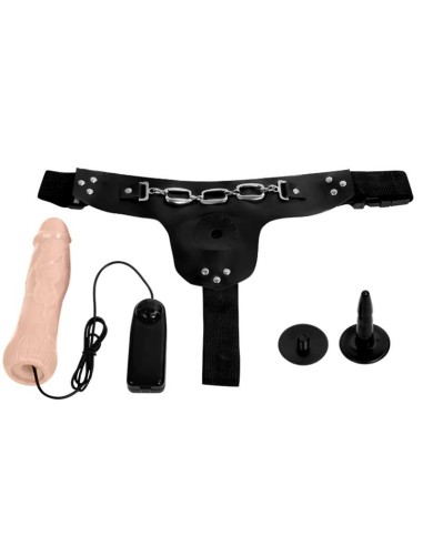 Ribbo Arnés con Dildo Realista con Vibración y Control Remoto