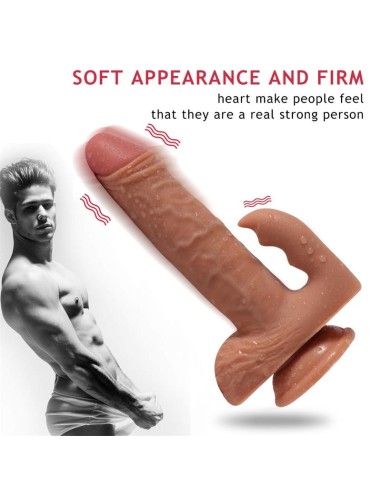Austin Dildo con 20 Modos de Vibración y Estimulador de Clítoris