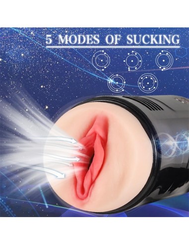 Truda Masturbador Automático Vibración y Succión Vagina