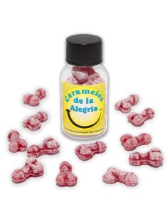 Bote Caramelos Pene Alegría 12 und
