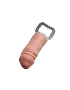 Abridor Metálico con Pene de Goma