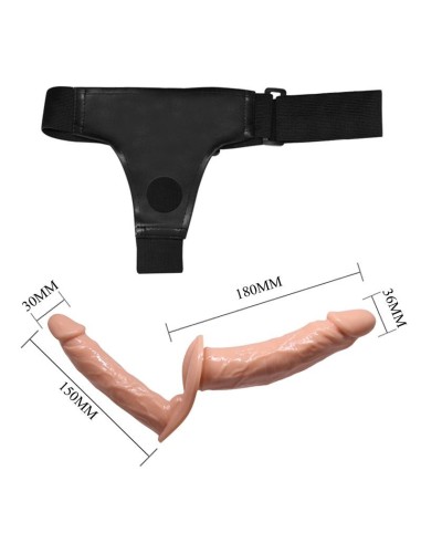 Arnés con Dildo Doble 7.1  5.9