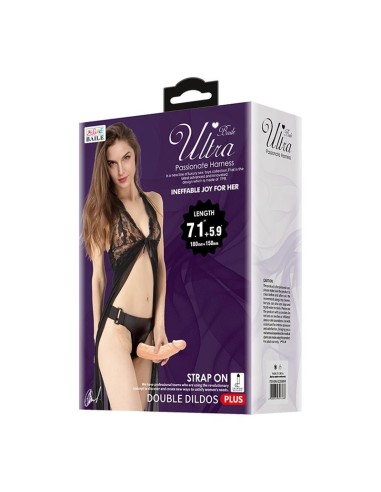Arnés con Dildo Doble 7.1  5.9