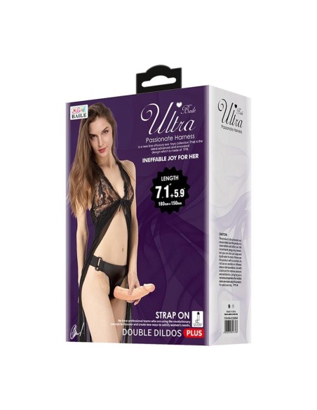 Arnés con Dildo Doble 7.1  5.9