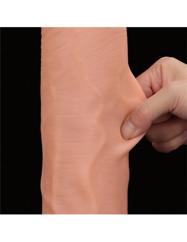 Dildo Dual Layer Piel Retractil 14