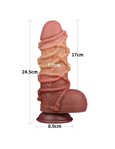 Dildo Dual Layer Tamaño King Nature 9.5