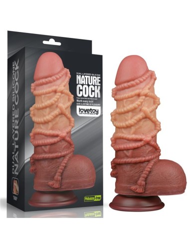 Dildo Dual Layer Tamaño King Nature 9.5