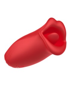 Ember Masajeador Forma Boca con Lameteo y Vibración USB Silicona 2
