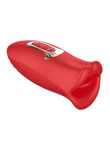 Ember Masajeador Forma Boca con Lameteo y Vibración USB Silicona