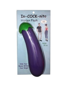 Bottela en Forma de Berenjena In-Cock-Nito Flask
