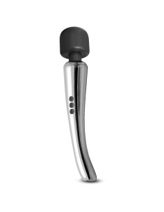 Silvery Wand Masajeador High-Tech Súper Potente Inalámbrico USB Color Cromo Silicona 2