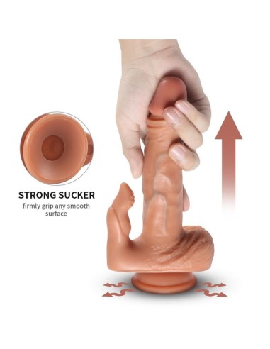 Julian Dildo con 20 Modos de Vibración y Estimlador de Clítoris