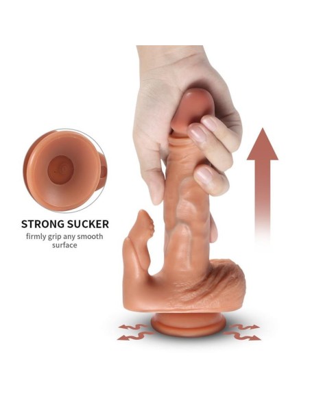 Julian Dildo con 20 Modos de Vibración y Estimlador de Clítoris