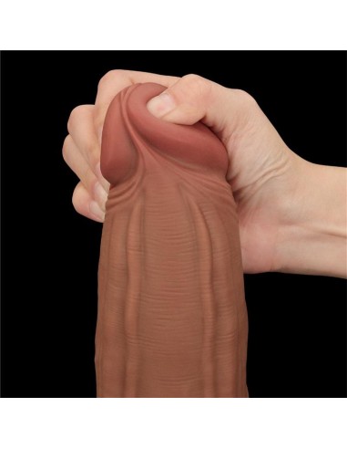Dildo Dual Density Piel Deslizante 12