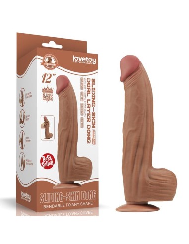 Dildo Dual Density Piel Deslizante 12