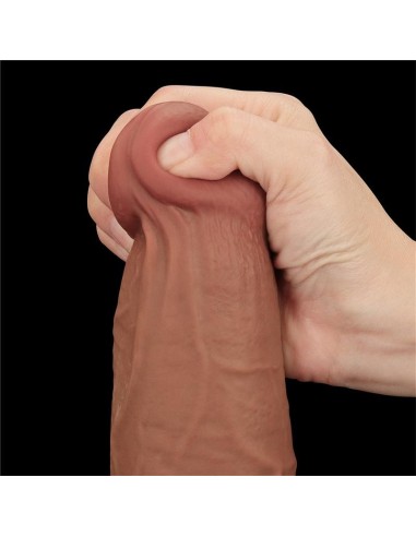 Dildo Dual Density Piel Deslizante 13.5