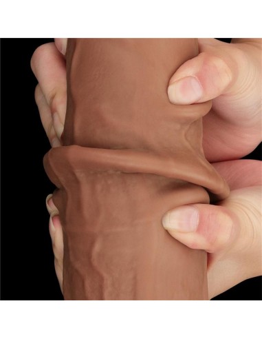 Dildo Dual Density Piel Deslizante 13.5