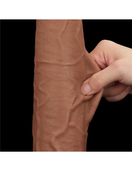 Dildo Dual Density Piel Deslizante 13.5