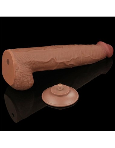 Dildo Dual Density Piel Deslizante 13.5
