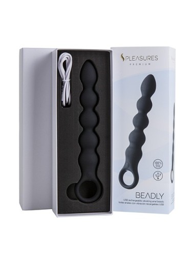 Bolas Anales con vibración Beadly - Black