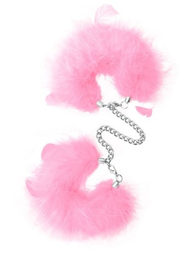 Feather Cuffs Pink